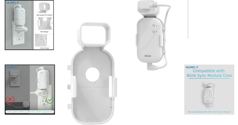 Compact Wall Mount for Blink Sync Module Core - Easy Installation, No Mess