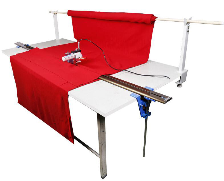 Fabric Cloth Cutter End w/86.6"(220cm) Rack and Digital Counter Delay Function