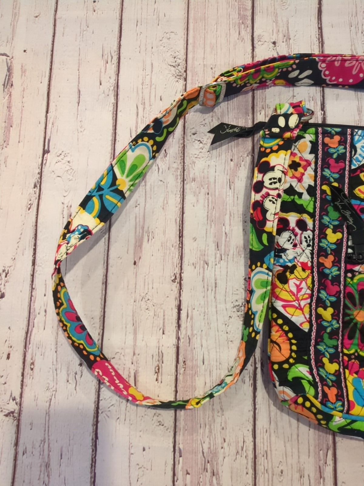 Vera Bradley Crossbody Hipster Disney Midnight With Mickey Minnie Mouse Black