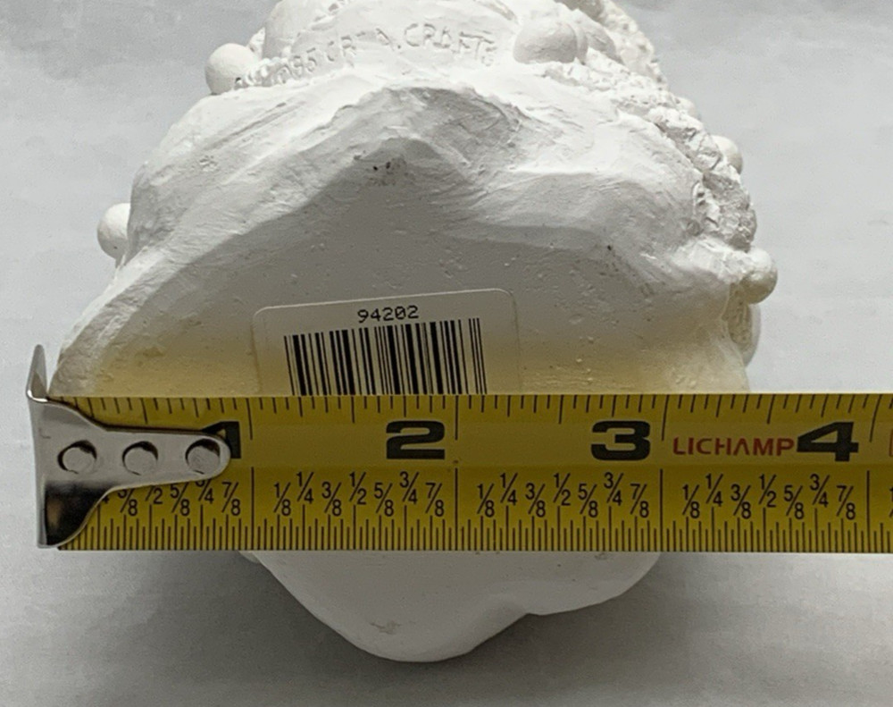 Creative Crafts 94202 Christmas Tree Bulb Star Plaster Paintable Accent