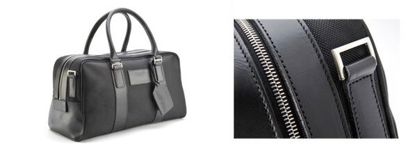 Aston Martin Black Fabric Holdall - Medium