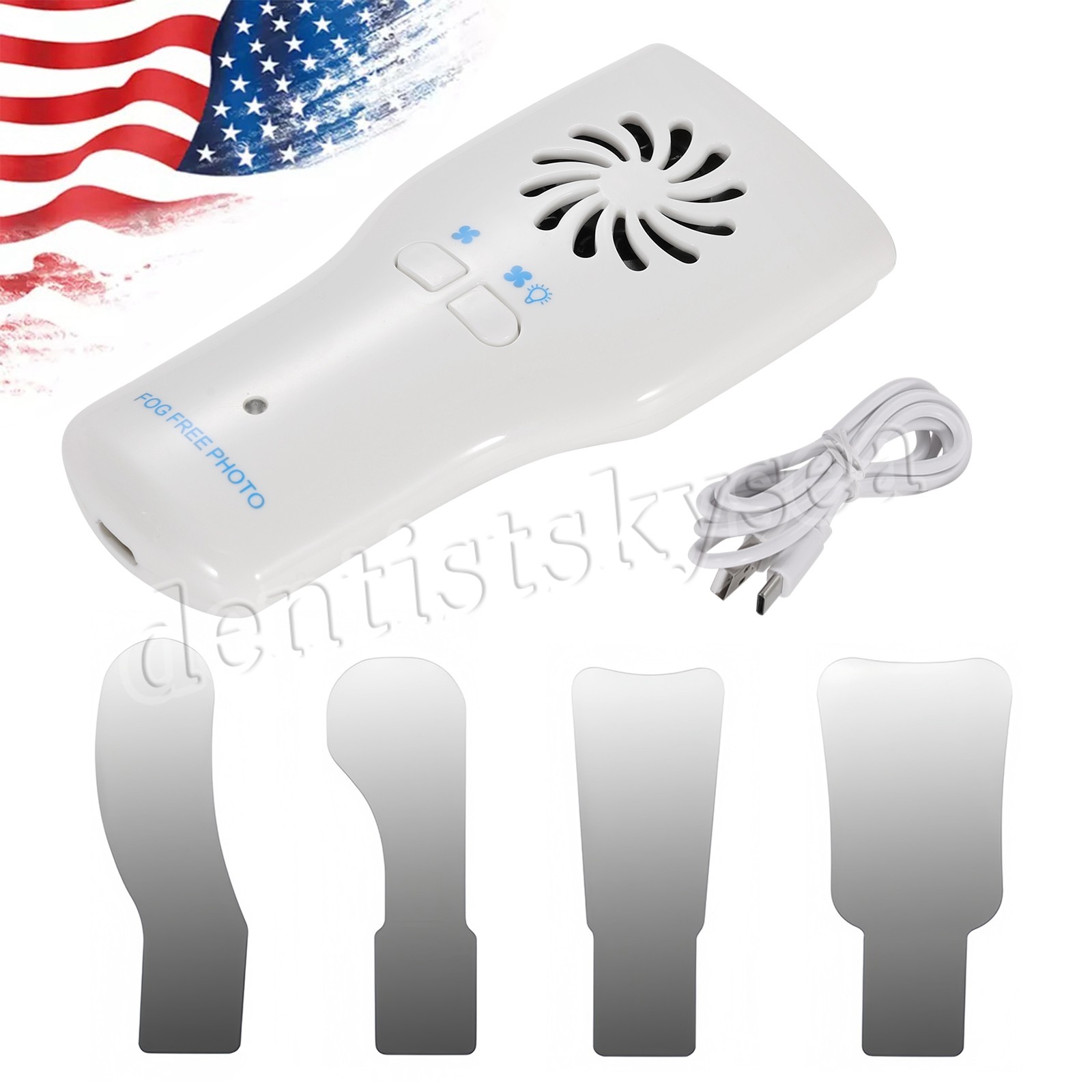 Dental Occlusal Mirror Fog Free LED Intra Oral Photo System 4*Mirrors Antifog