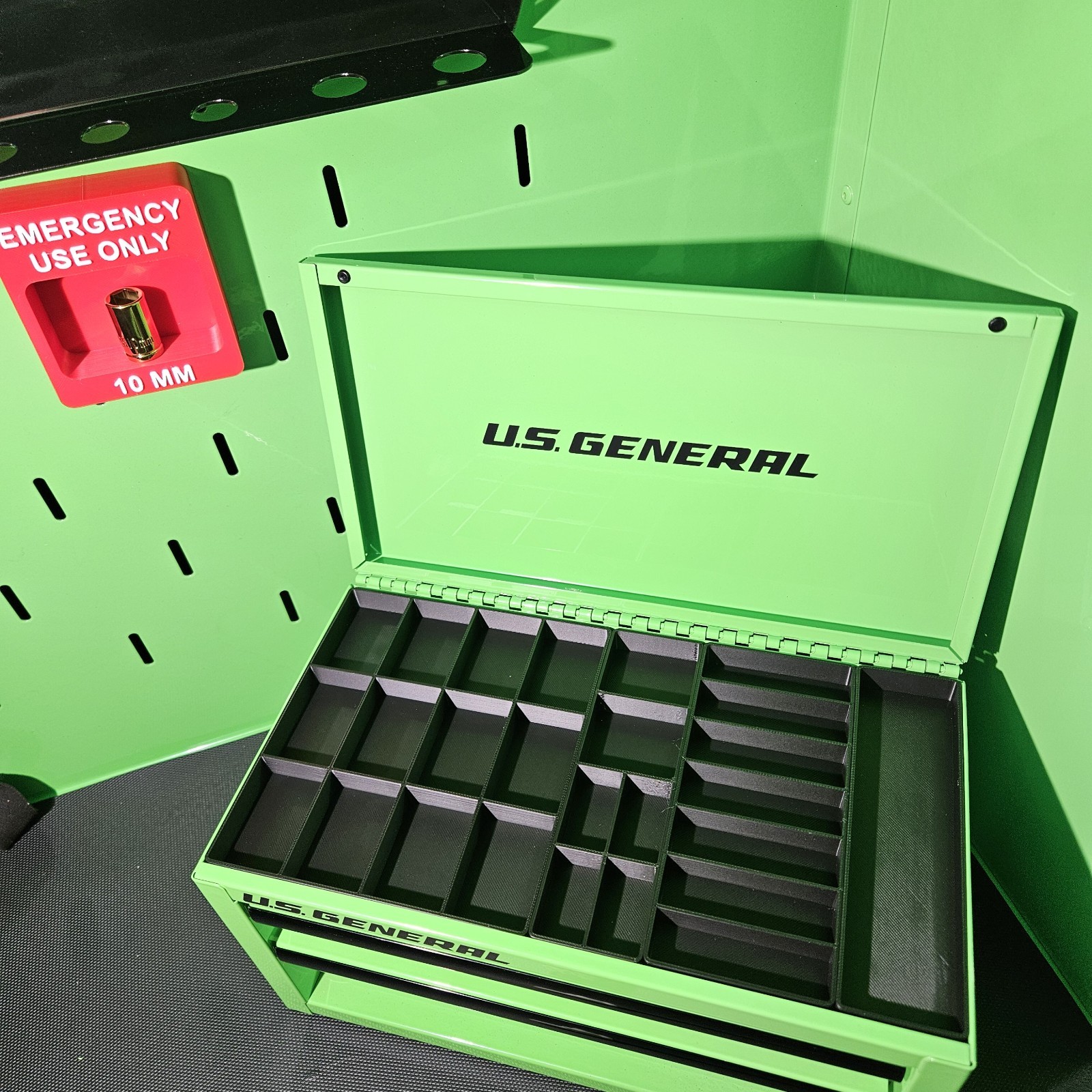 US General Mini Tool Box Top Trays Tool Organizer