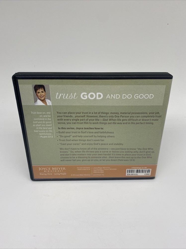 JOYCE MEYER - Trust God And Do Good - 4 CD Set