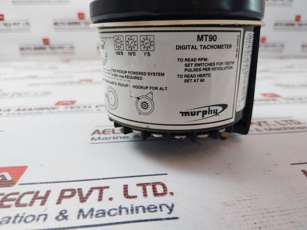 Murphy MT90-2-B Digital Tachometer 12V-32V