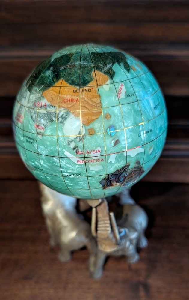 Semi Precious Gemstone Globe Set
