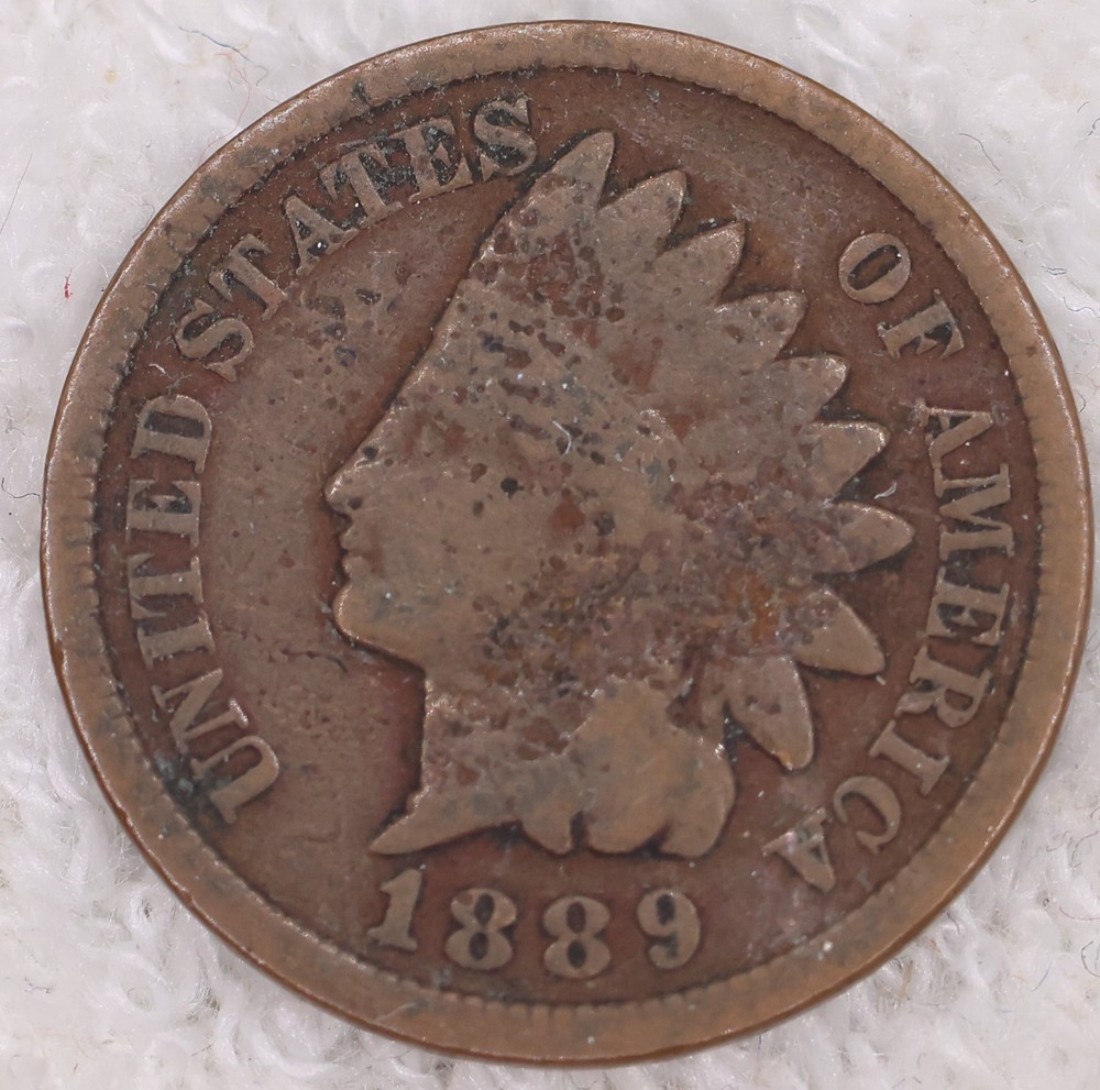 Indian Head Wheat Penny 1889