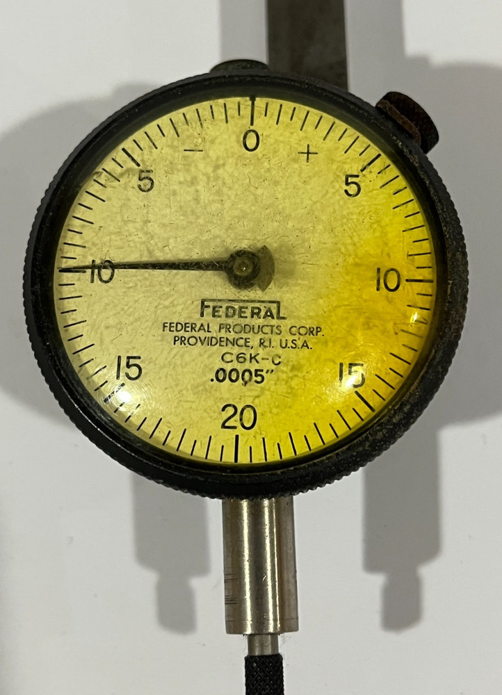 FEDERAL Dial Indicator No. C6K-C .0005" Range