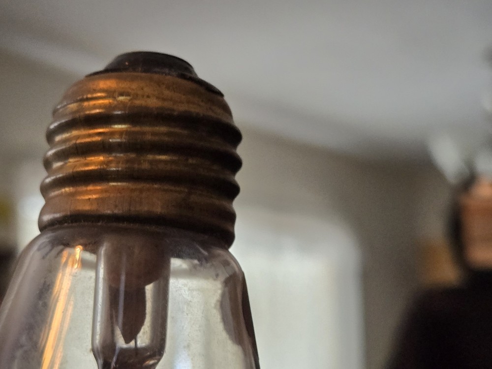 Antique Edison light bulb. Untested.