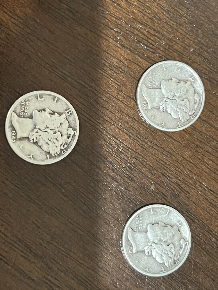1942- Silver Mercury Dime