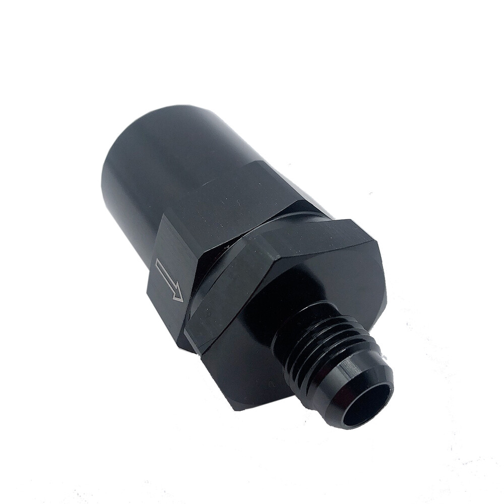 AN-6 Black 30 Micron Reusable Fuel Filter Inline EFI Pump Tank Hose Fitting