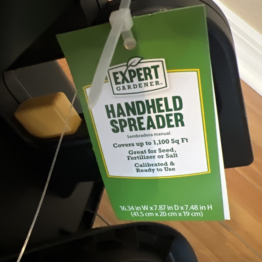 Expert Gardener Handheld Spreader, Black