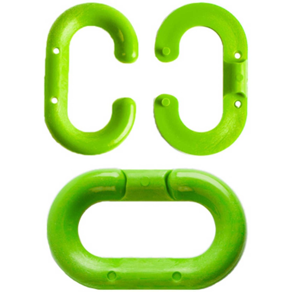 Mr. Chain Plastic Master Link 2" Link Safety Green 10/Pack