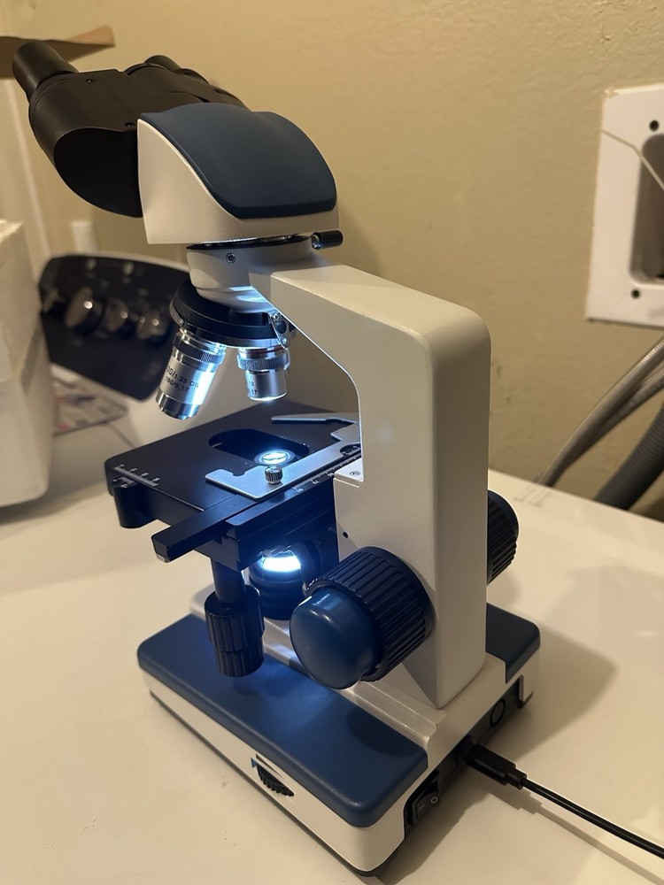 AmScope B120 Binocular Compound Microscope 40X–1000X