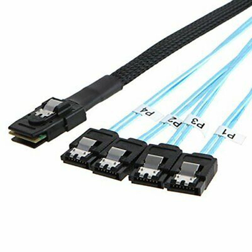 100cm Reverse Cable 4x SATA to 1x 8087 for controller raid card US Ship