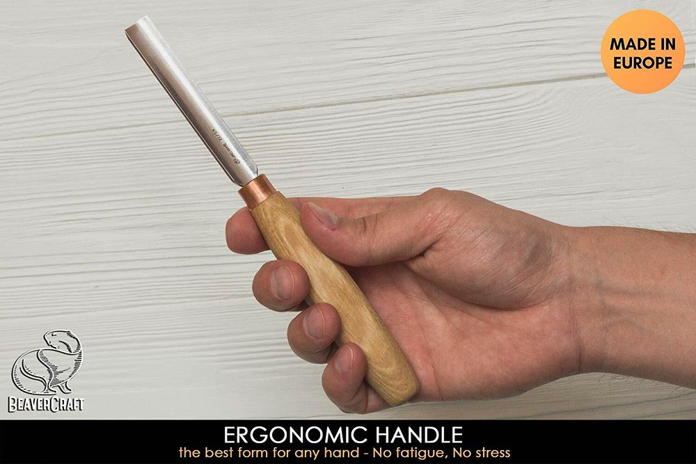 Wood Carving Tools Compact Chisel Carving Straight Rounded Chisel BeaverCraft