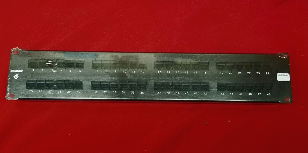 🔴(2) Siemon Category 5E 48 Port Flat Patch Panel CAT5E Heavy Duty HD5-482 💲AVE