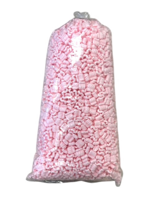 Packing Peanuts 1.5 cu ft - 1 Bag Pink Anti Static Popcorn Free Shipping
