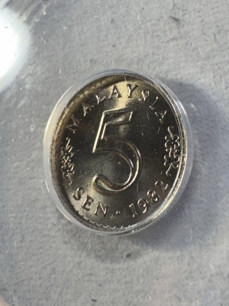 1982 Malaysia 5 Sen Graded MS 66 by ANACS