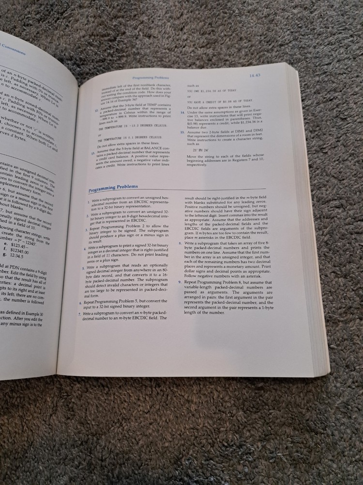 Assembler Language Programming for the IBM 370 Frank M. Carrano