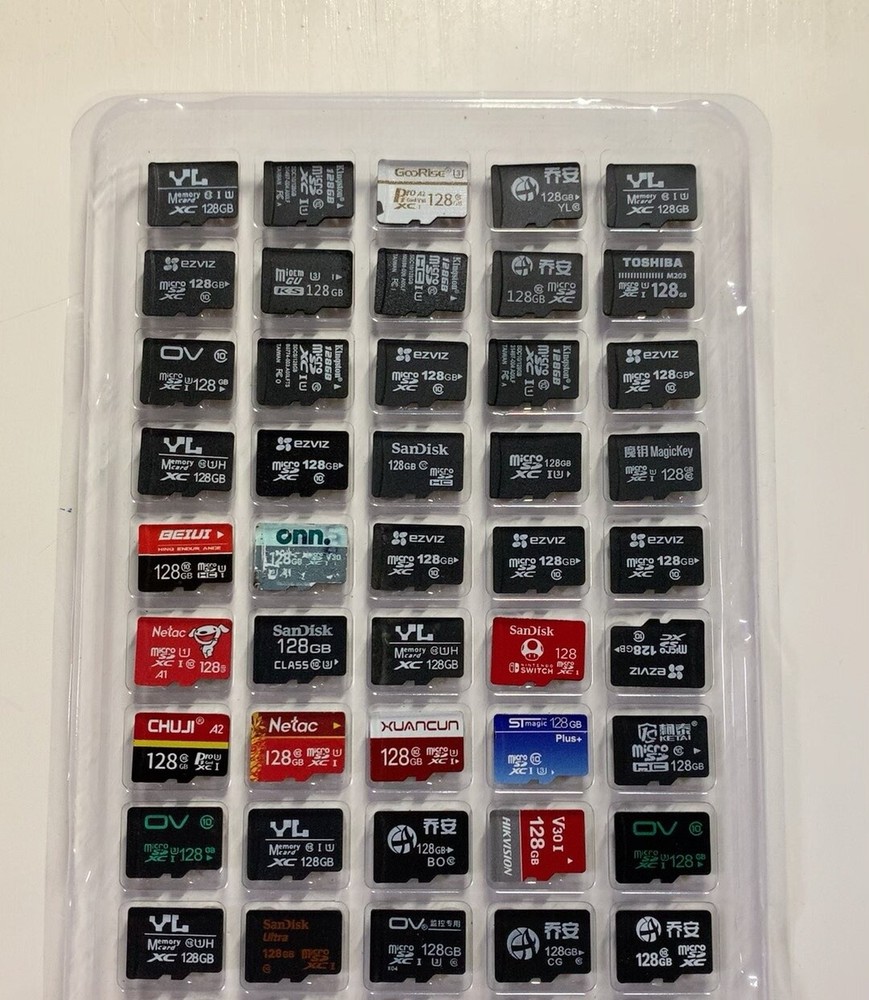 10/20/30/40Pcs 128GB TF SD Cards Flash Memory