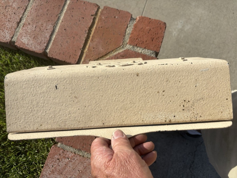 Vintage Hammered Metal Mail Box