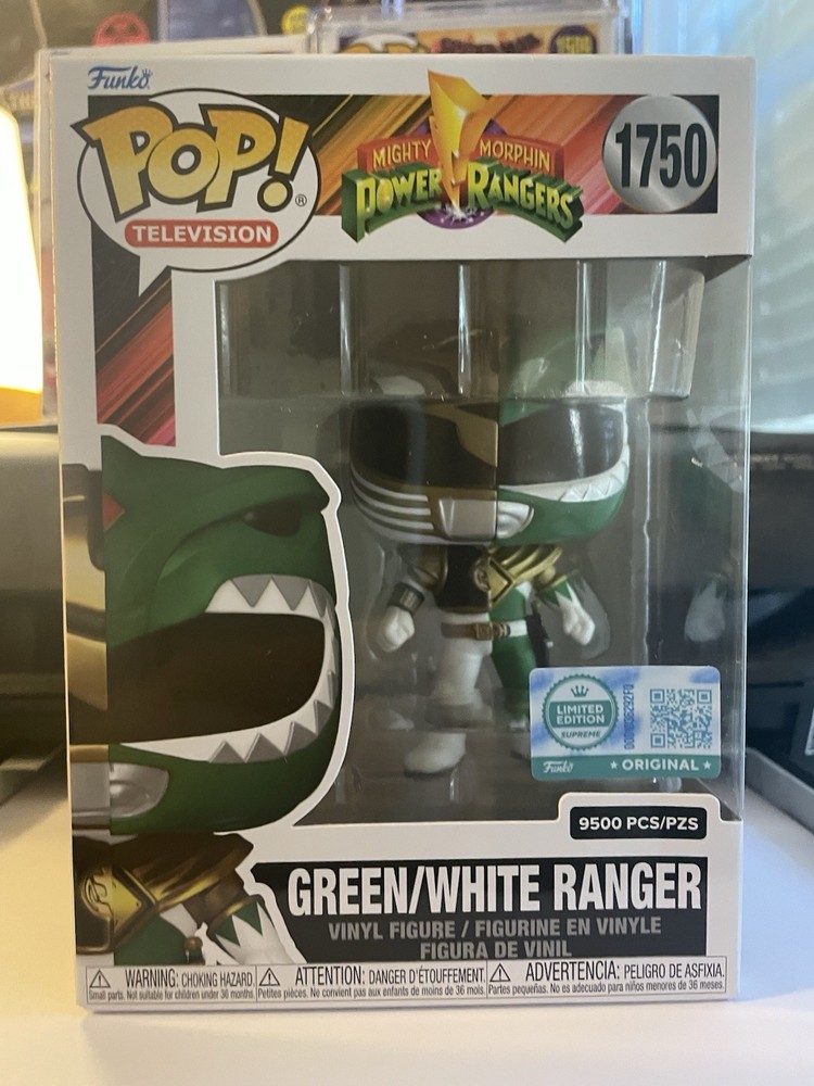 Funko Pop Exclusive Green White Ranger # 1750 Power Rangers LE 9500
