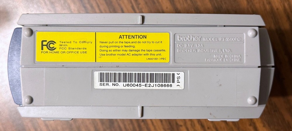 Brother P-Touch PT-1500PC Label Printer