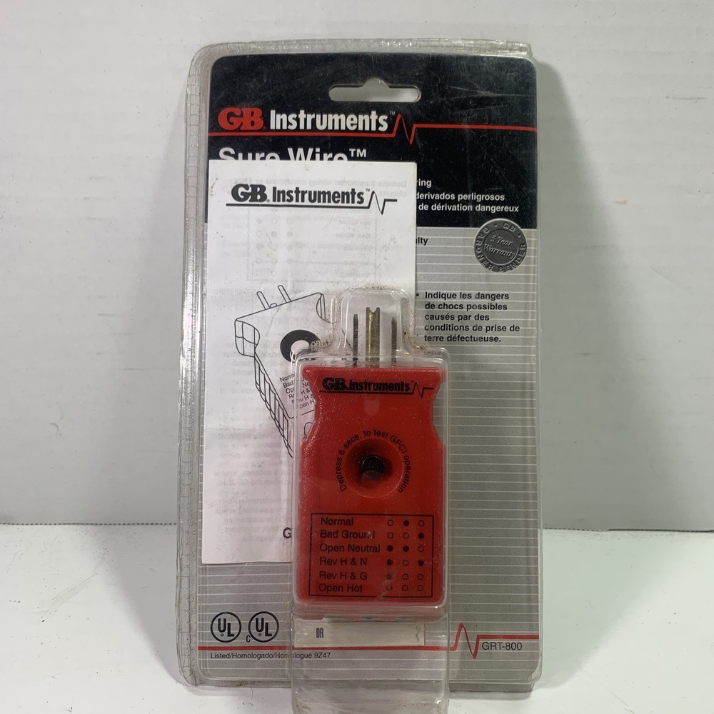 GB GRT-800 Electrical Sure Wire Branch Circuit Analyzer