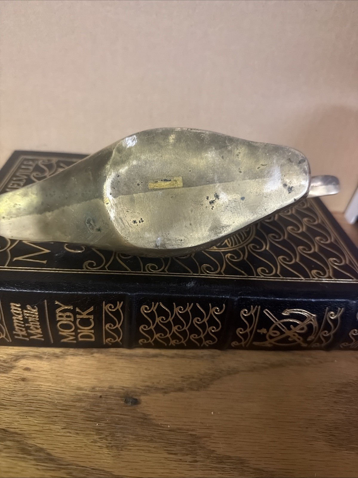 Vintage Heavy Solid Brass smooth Duck Decoy Figurine Approx 10" Long 4” TalIndia