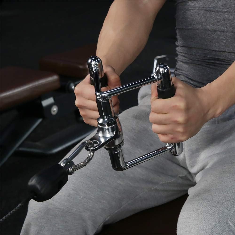 Double D Handle, Cable Machine Handle Attachments, Pull Down Exercise Handles...