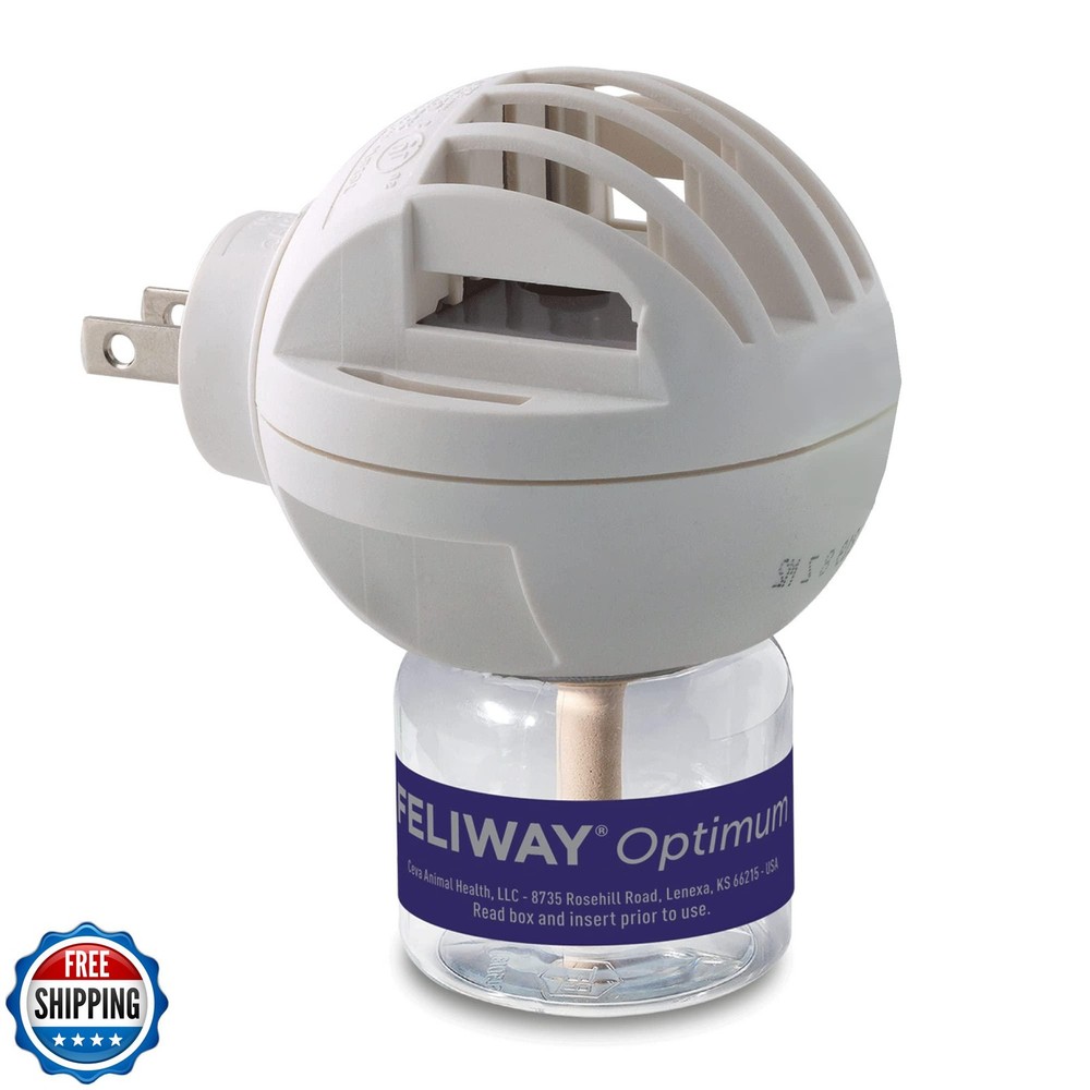 FELIWAY® Optimum 30 Day Cat Calming Plug In Pheromone Diffuser Starter Kit,