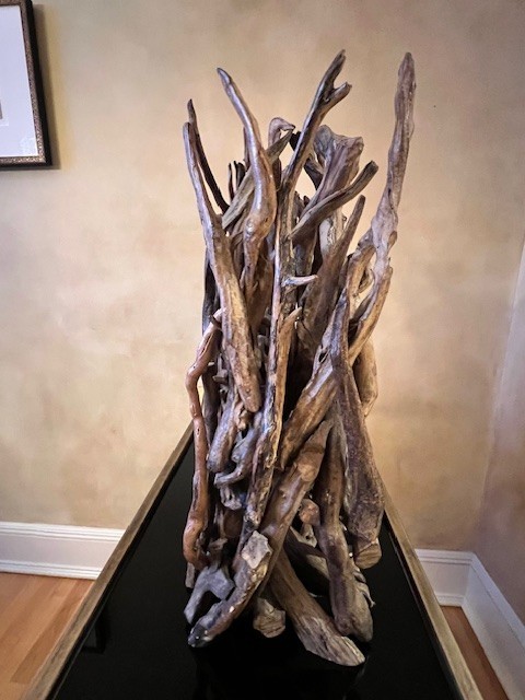 Petrified Wood Wine Holder - 5 bottles - Unique