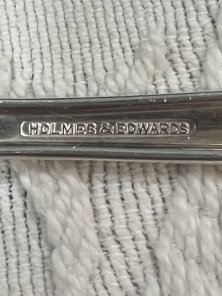 Holmes & Edwards Woodsong 1958 Deep Silver Serving Set Fork & Spoon 9"
