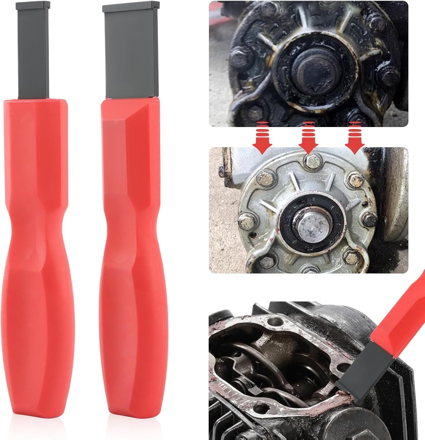 2pcs Carbide Scraper, 1-1/4 Inch and 5/8 Inch Carbide Scraper Set, Gasket Scrape