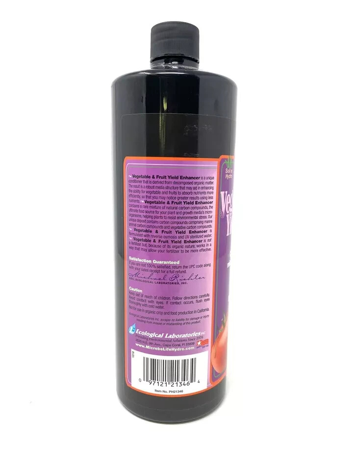Microbe Life Vegetable & Fruit Yield Enhancer 1 Qt. - Bioactive Soil Conditioner