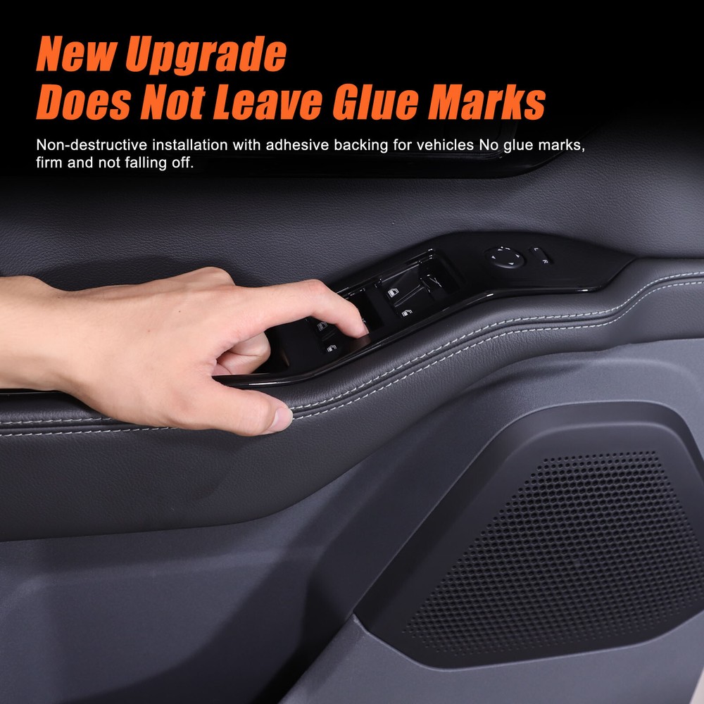 Gloss Black Power Window Switch Button Trim Frame For Ineos Grenadier