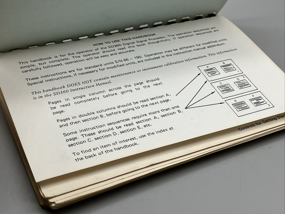SD360 Digital Signal Processor Operator Handbook