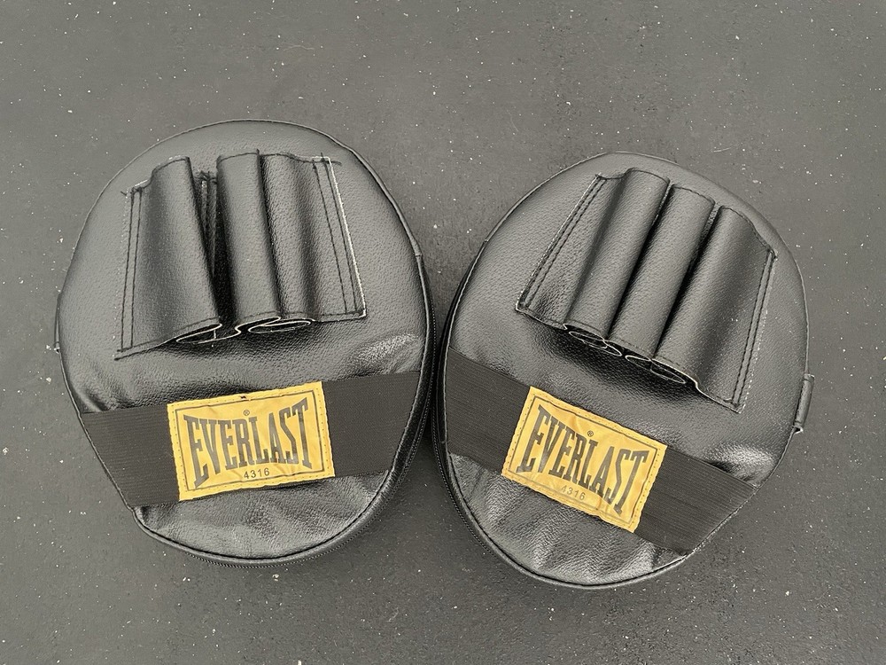 Red Focus Punch Mitts Training Pads Pair