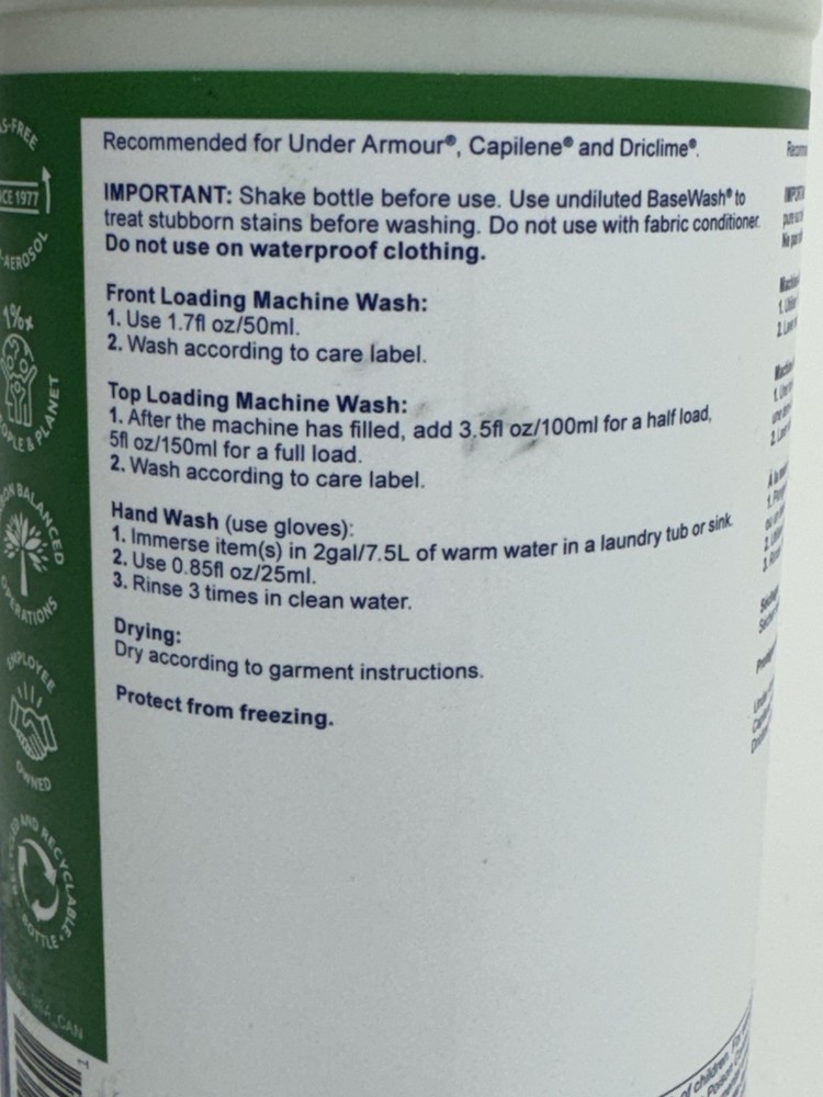 Nikwax BaseWash 34 Fl. Oz.