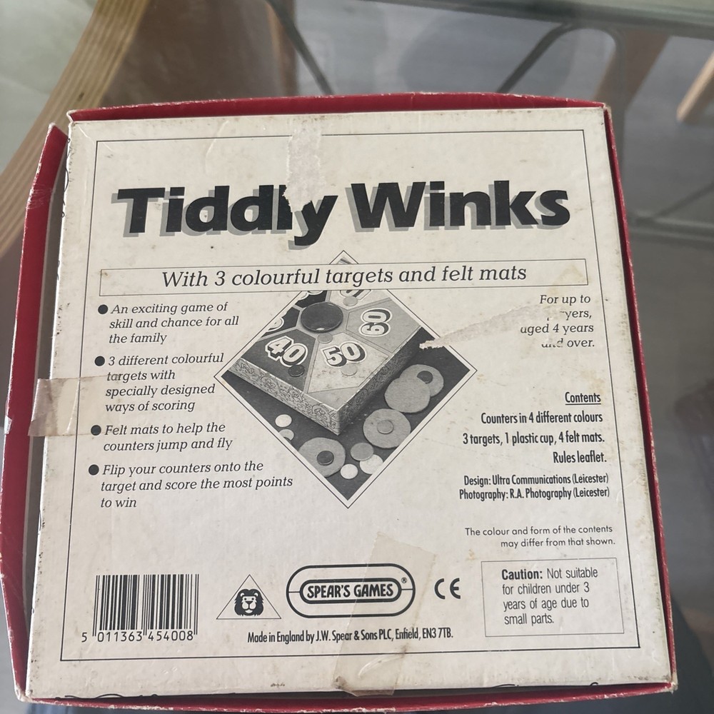 Vintage board game TIDDLY WINKS