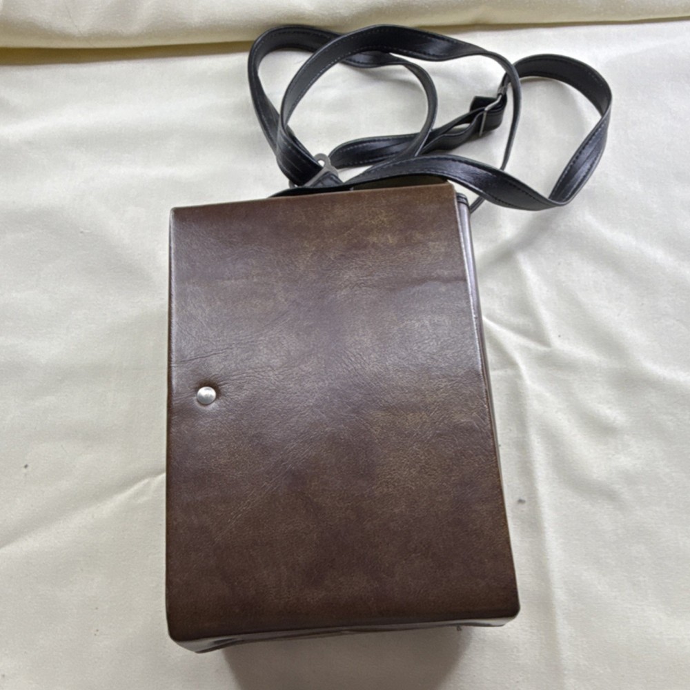 Bushnell Brown Leather Binocular Case/Bag with Shoulder Strap Leather Accessory