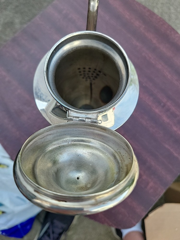 Beacon Silver Company Quadruple Silver Plated 876 Footed Tea Pot Decorative