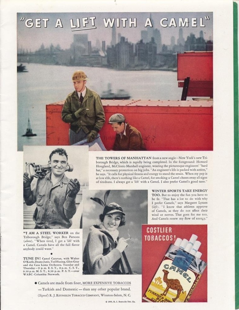 Magazine Ad - 1936 - Camel Cigarettes