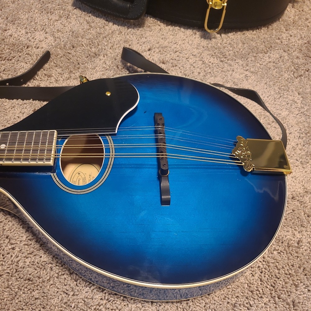Washburn M1SDLTBL-A Mandolin with Case, 8 string