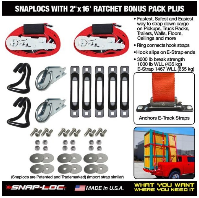 Snap-Loc Truck & Trailer E-Strap System Ultimate Cargo Control Kit