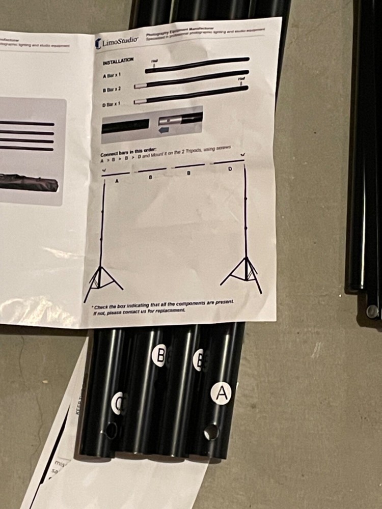 LimoStudio 10Ft Adjustable Muslin Backdrop Background Support Stand