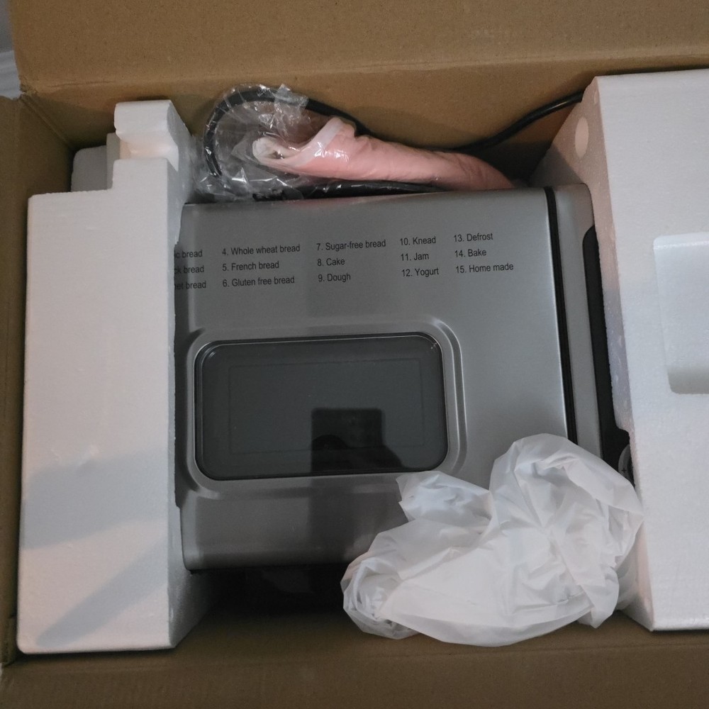 NEW Neretva 3.3LB Bread Maker – 15-in-1 Large Capacity Bread Machine