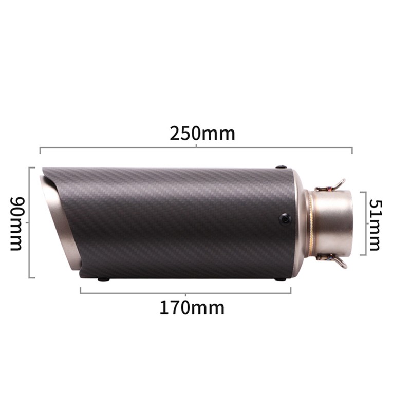 Full System Carbon Muffler Exhaust Link Pipe Modified For Duke 250 390 2025 2026