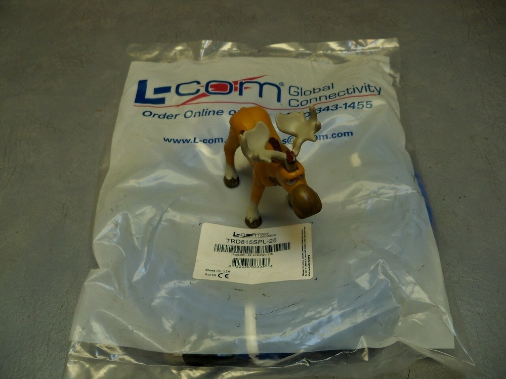 Ethernet Cable Cat 5e 25' RJ45 Plenum Cable L-Com TRD815SPL-25